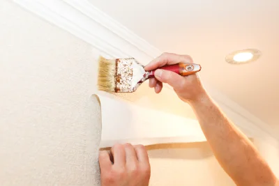 Pose de papier peint à Douvaine — revêtements muraux et toiles de verre